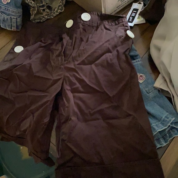 Cotton 3%spandex cropped pants - Picture 1 of 5